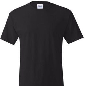 Black Hanes ComfortSoft 100% Cotton T-Shirt